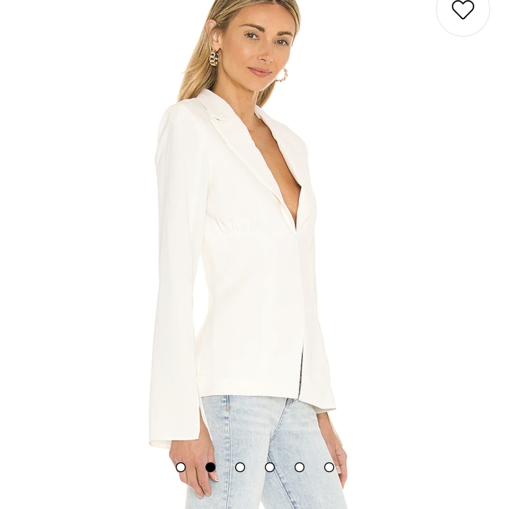 Amanda Uprichard Dovima Blazer in Ivory